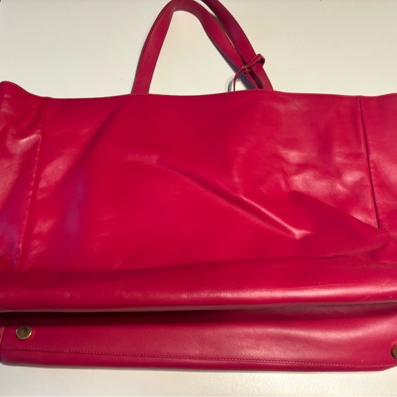 SAINT LAURENT LEATHER TOTE BAG HANDBAG & WALLET - Picture 5 of 12